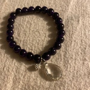 Purple Single beaded Bracelet
